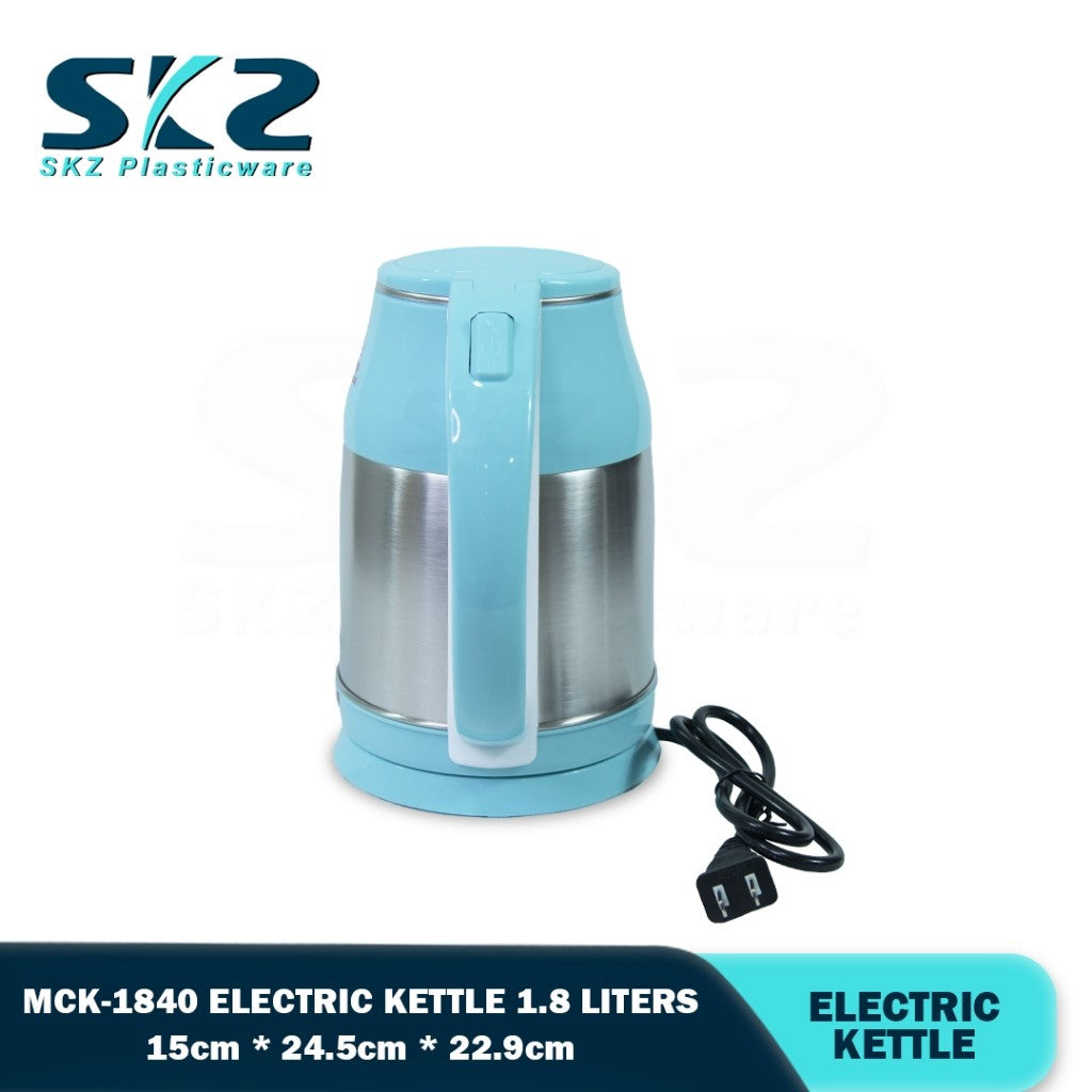 MICROMATIC MCK-1840 1.8L Elctric Cordless Kettle Stainless