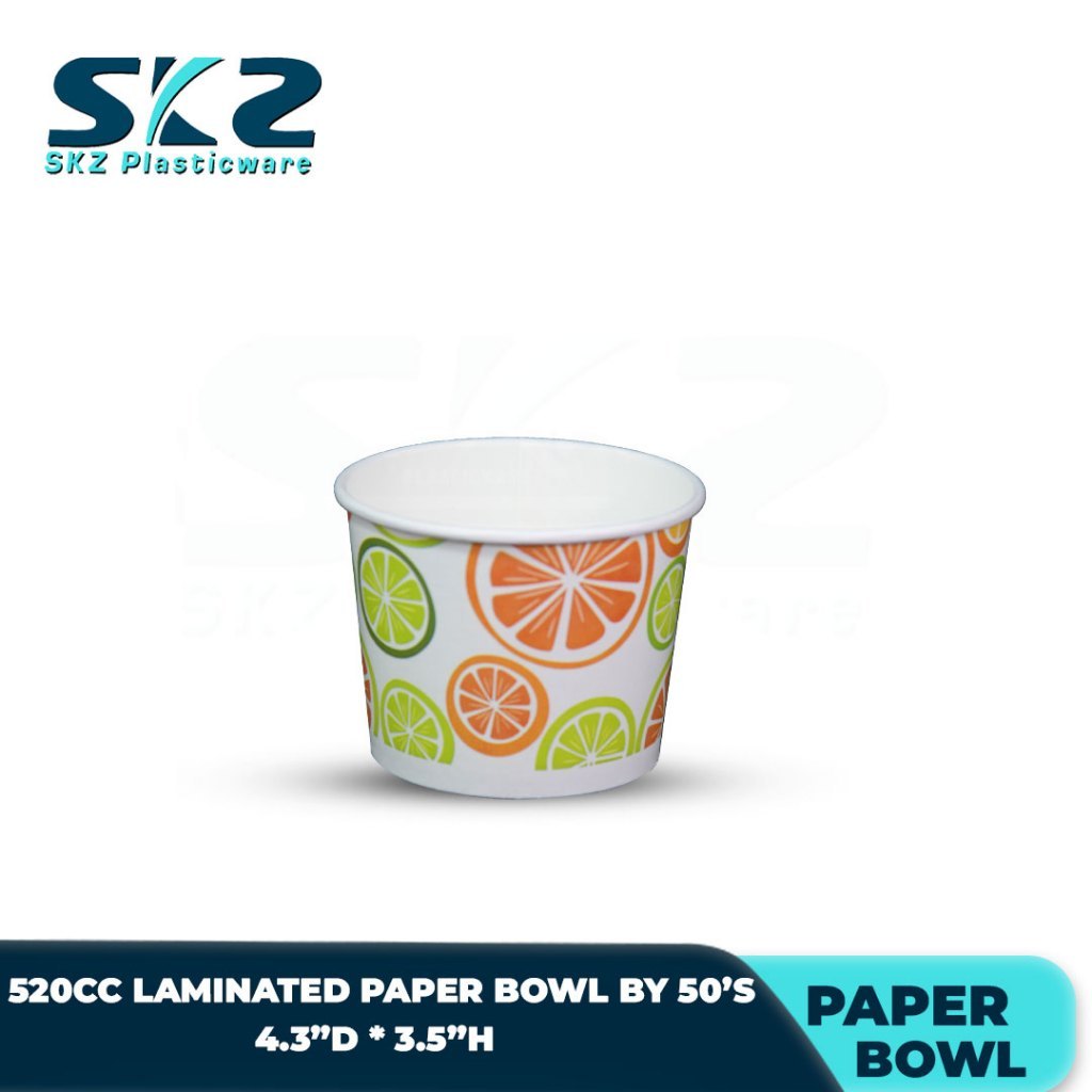 SKZ Paper Bowl Laminated  520cc 1box