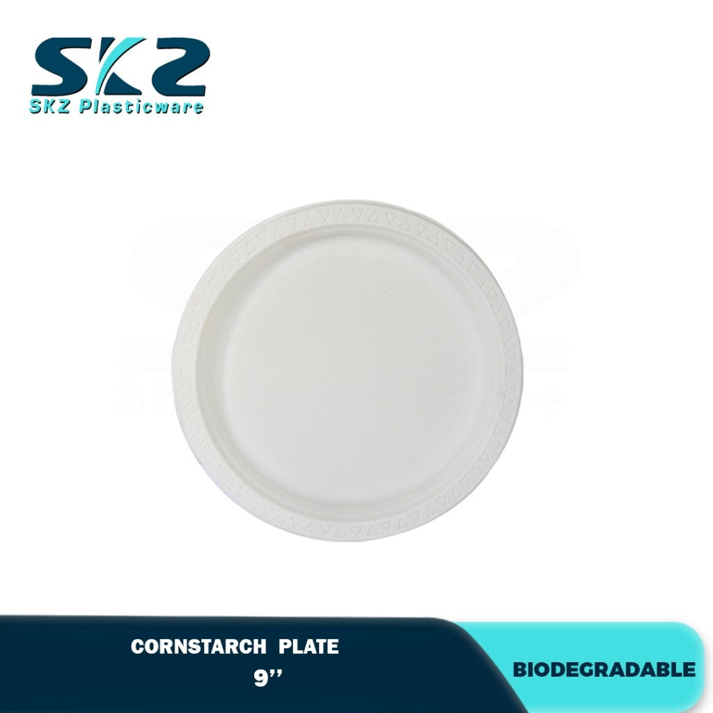Skz Biodegradable Corn Starch Plate 9 & 7 inches
