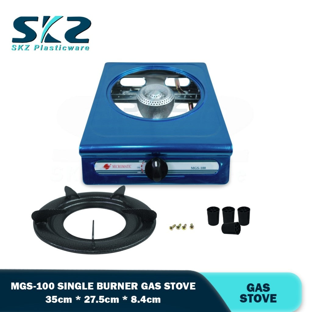 MICROMATIC MGS-0100 Gas Stove Single Burner Stainless