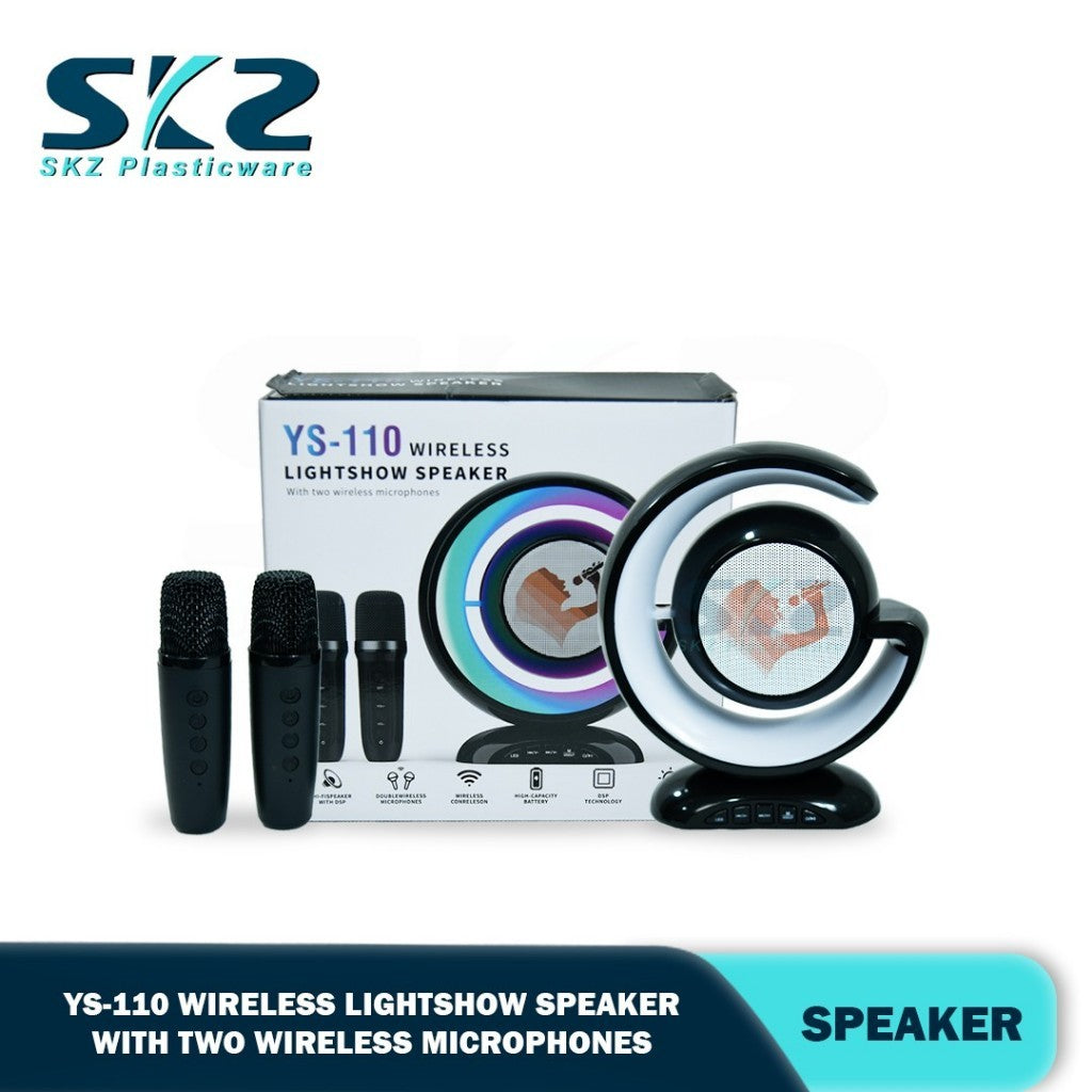 SKZ YS-110 colorful lights home singing wireless microphone speaker all-in-one wireless Bluetooth