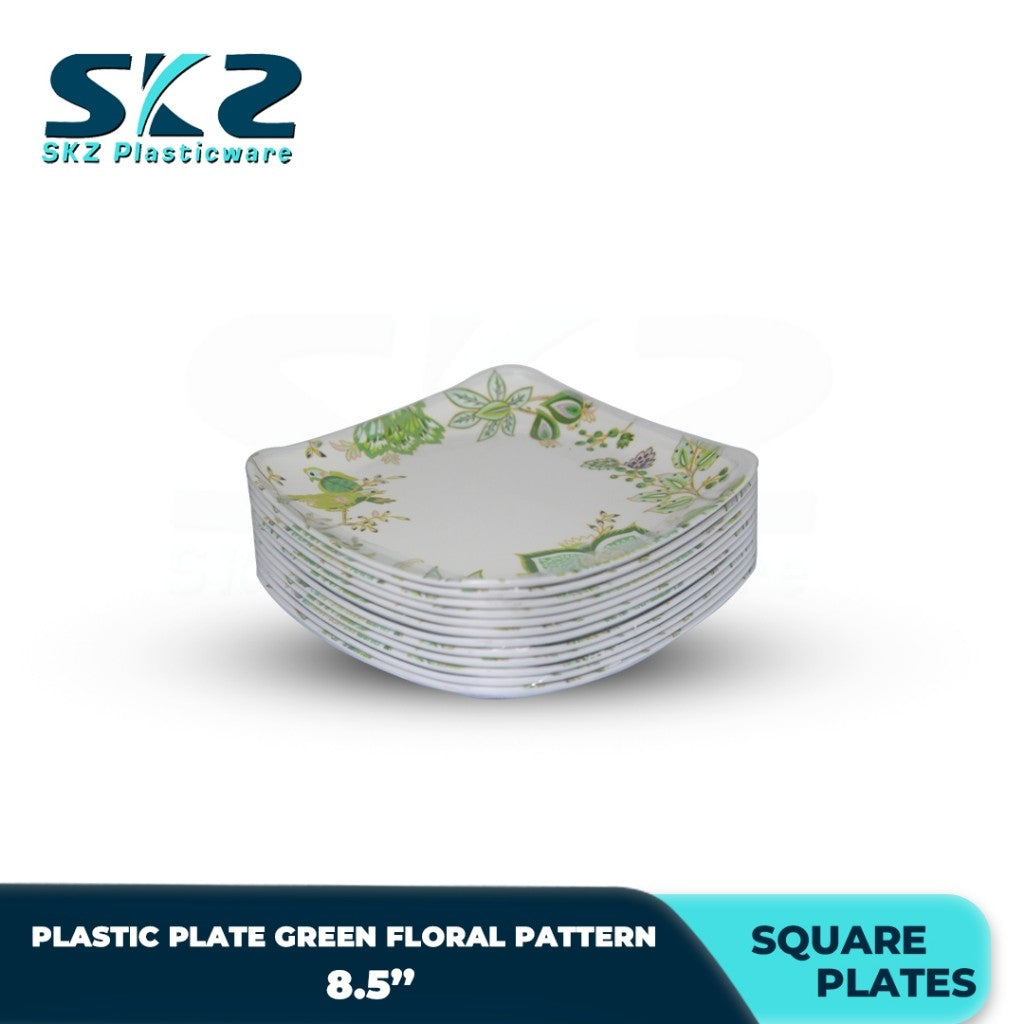 B-SERIES DESIGN SQUARE PLATE 6-12 SETS 9.5''