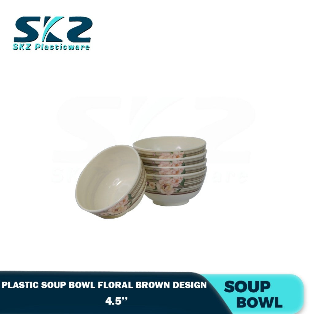 MELAMINE PLASTIC SALAD BOWL, SERVING BOWL, AND VEGETABLE BOWL ROSE DESIGN