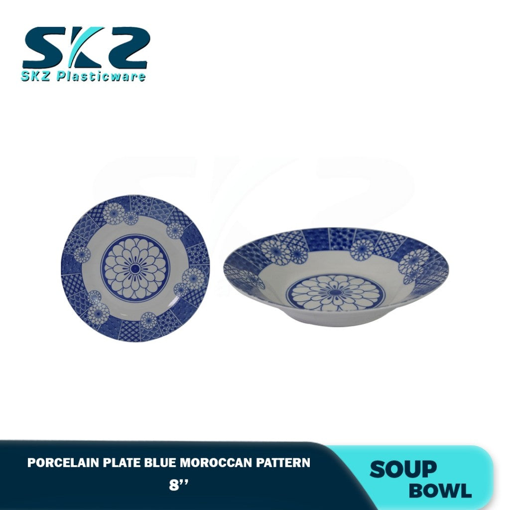 Skz Porcelain Soup and Salad Bowl, Scratch resistant, Durable and Eco Friendly Bowl