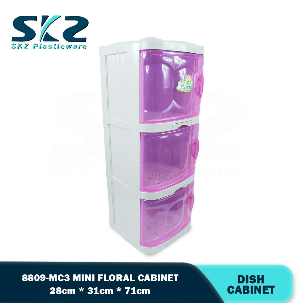 8809-MC3 Mini Floral Cabinet
