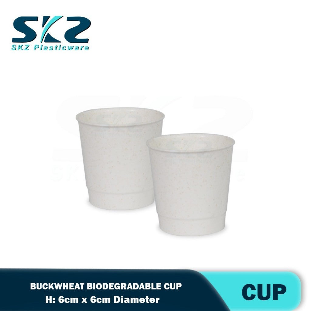Skz Eco-Friendly Buckwheat Small Cup Biodegradable 20pcs