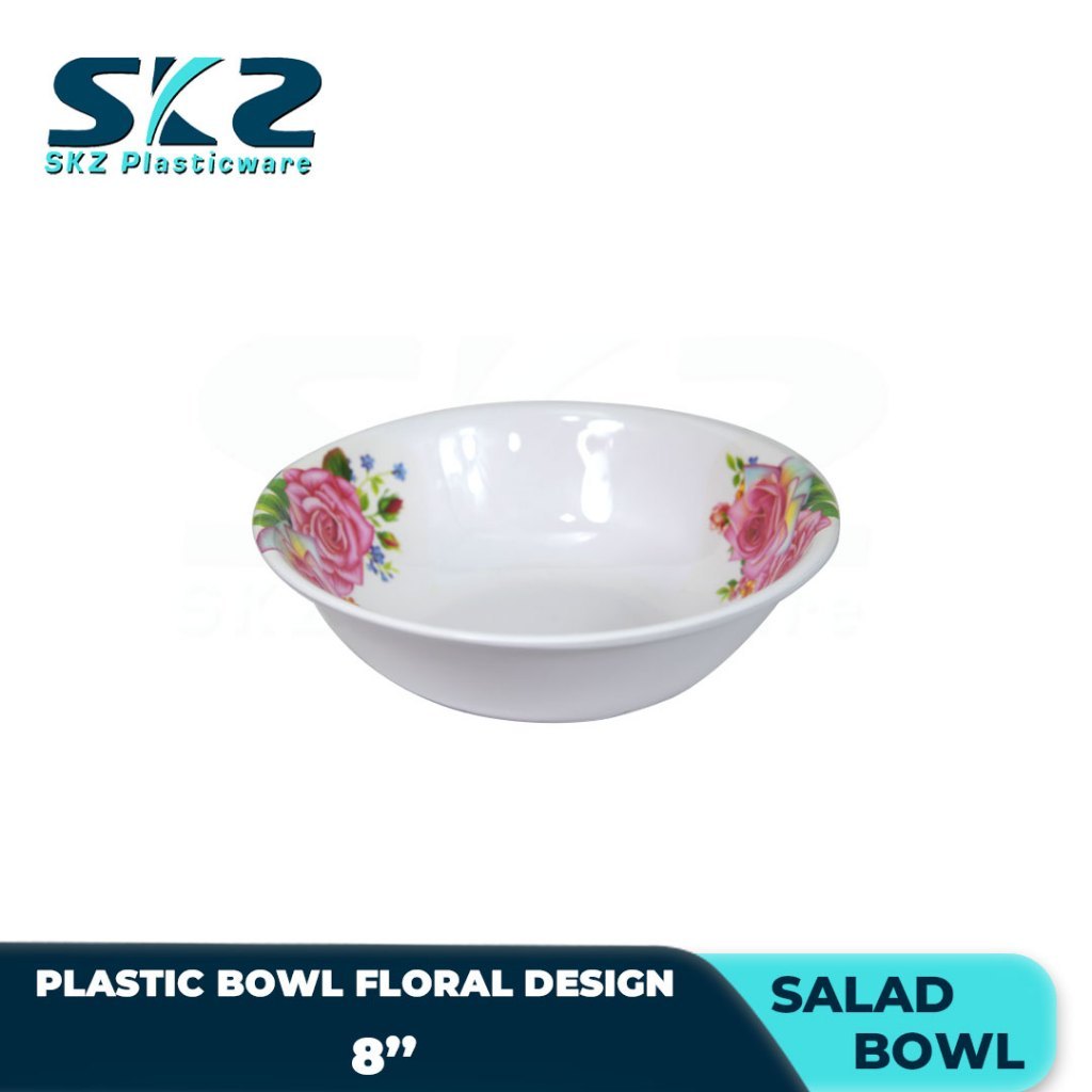 MELAMINE PLASTIC SALAD BOWL, SERVING BOWL, AND VEGETABLE BOWL 8INCHES