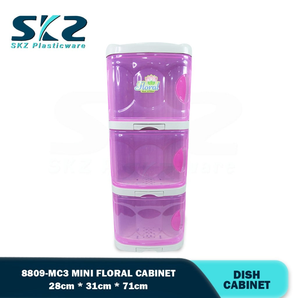 8809-MC3 Mini Floral Cabinet