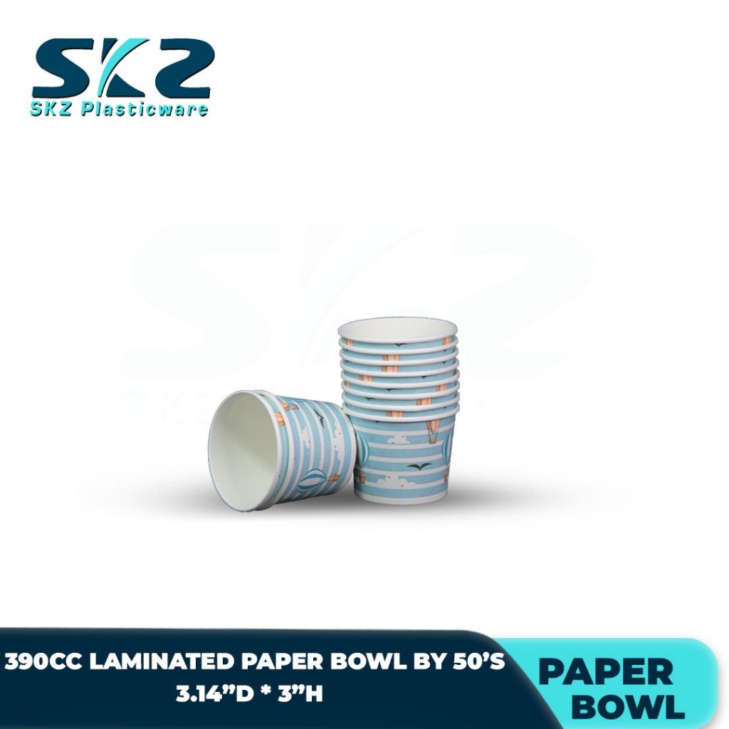 SKZ Paper Bowl Laminated  390cc 1box