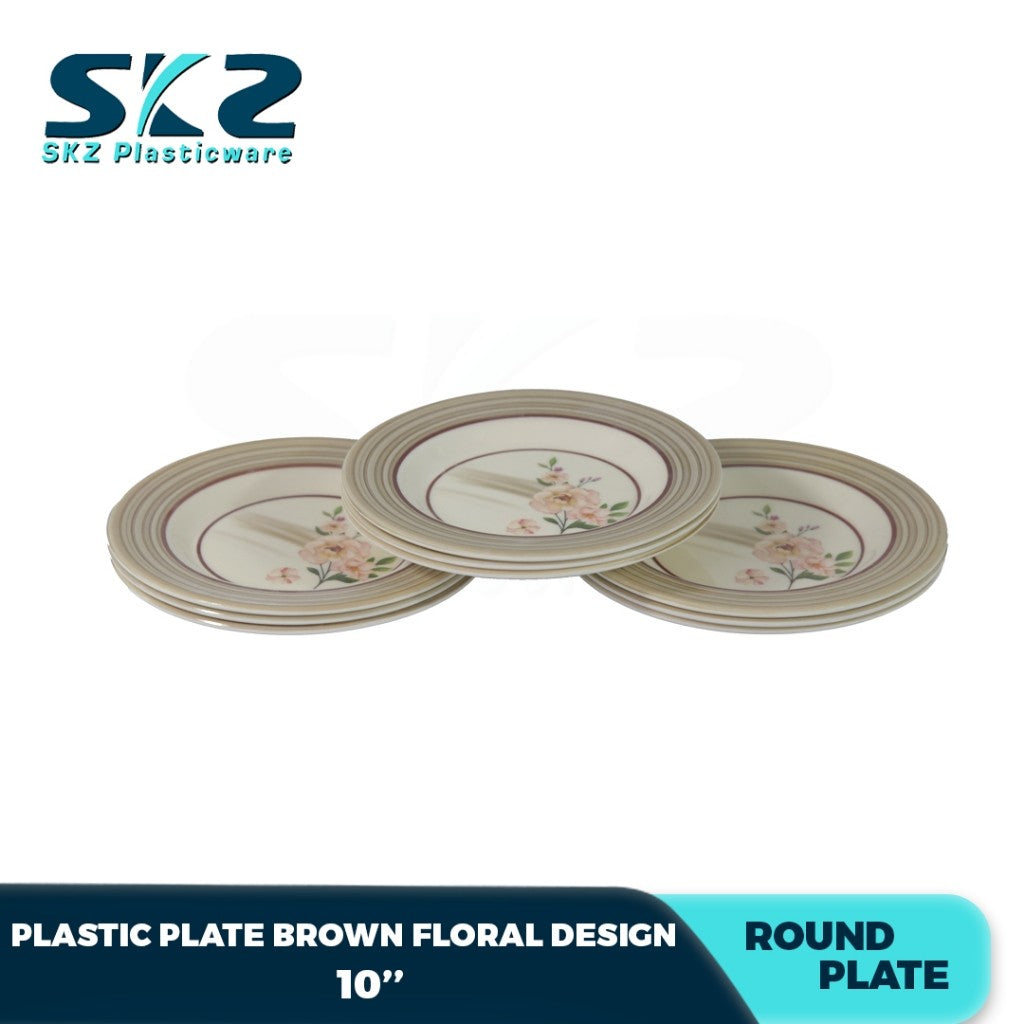 Melamine Dining Plastic Plate Premium Moroccan Pattern