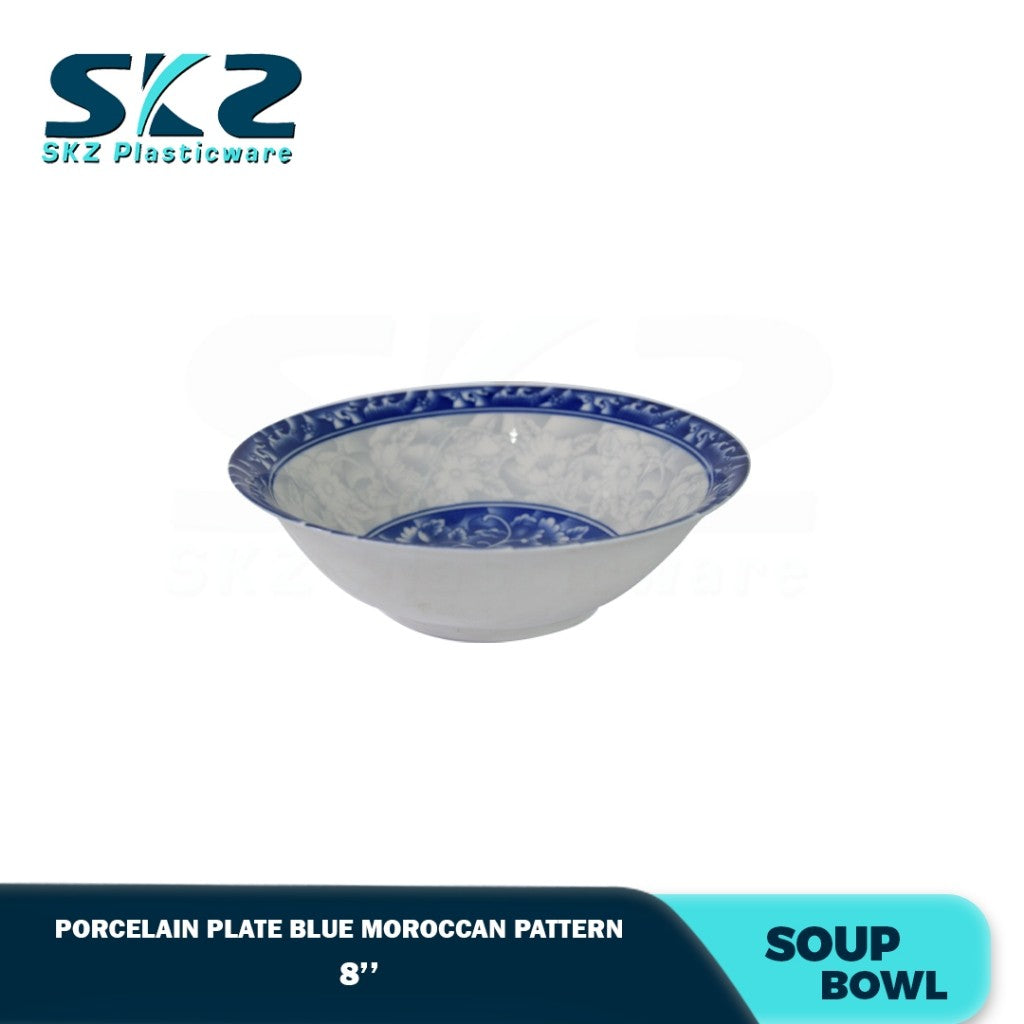 Skz Porcelain Soup and Salad Bowl, Scratch resistant, Durable and Eco Friendly Bowl