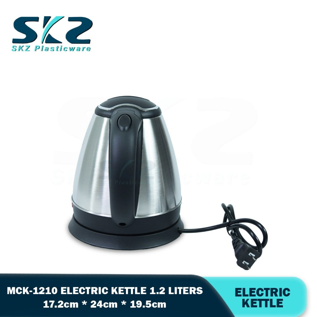 MICROMATIC MCK-1210 1.2L Electric Cordless Kettle Stainless