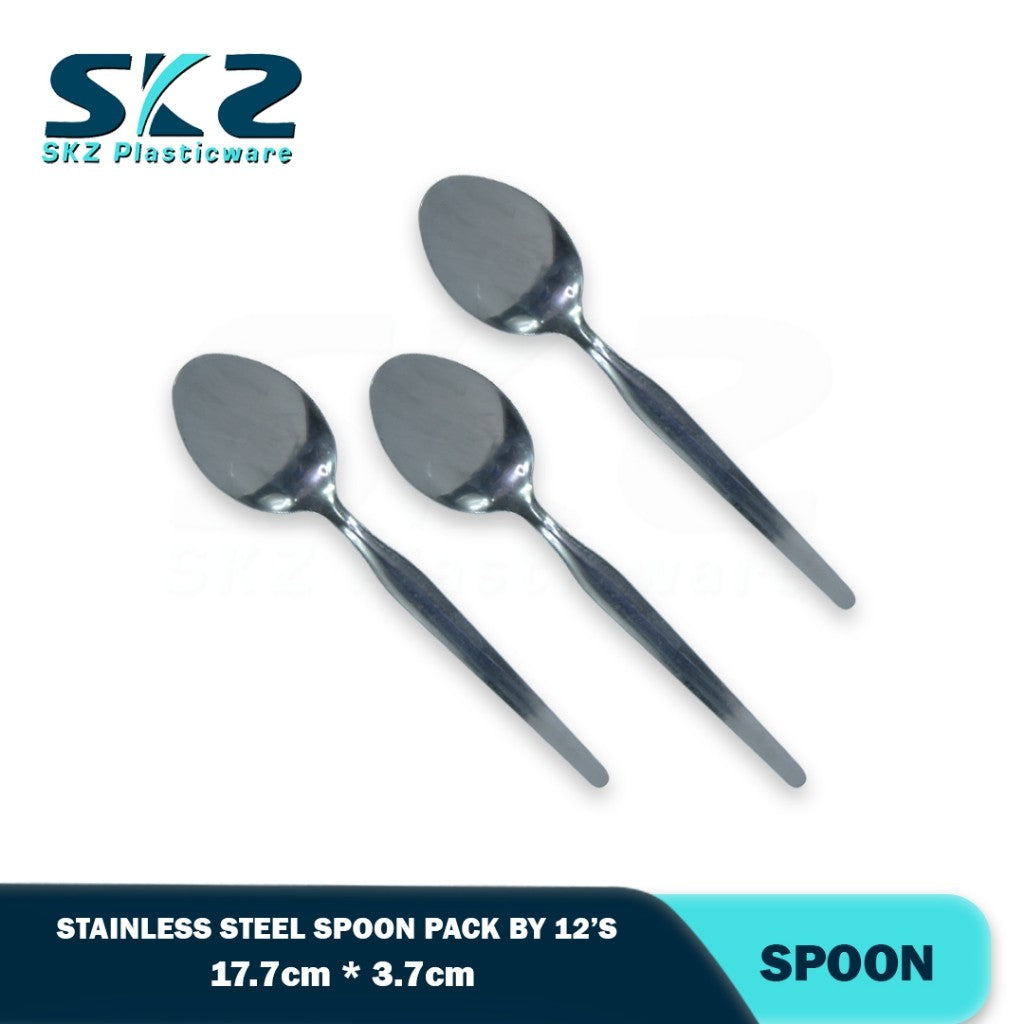 S58 F58 Stainless Spoon And Fork (Silver)