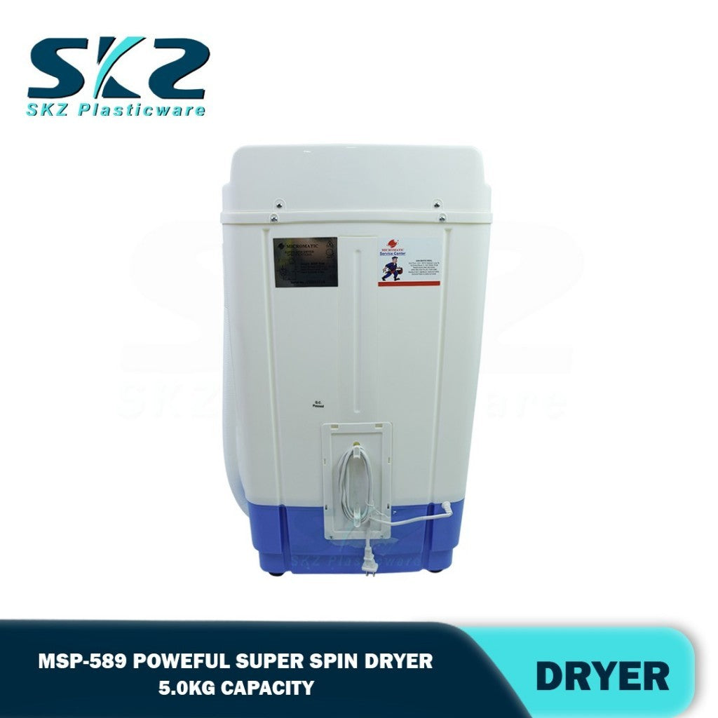 SKZ Micromatic MSP-589 5kg Powerful Super Spin Dryer