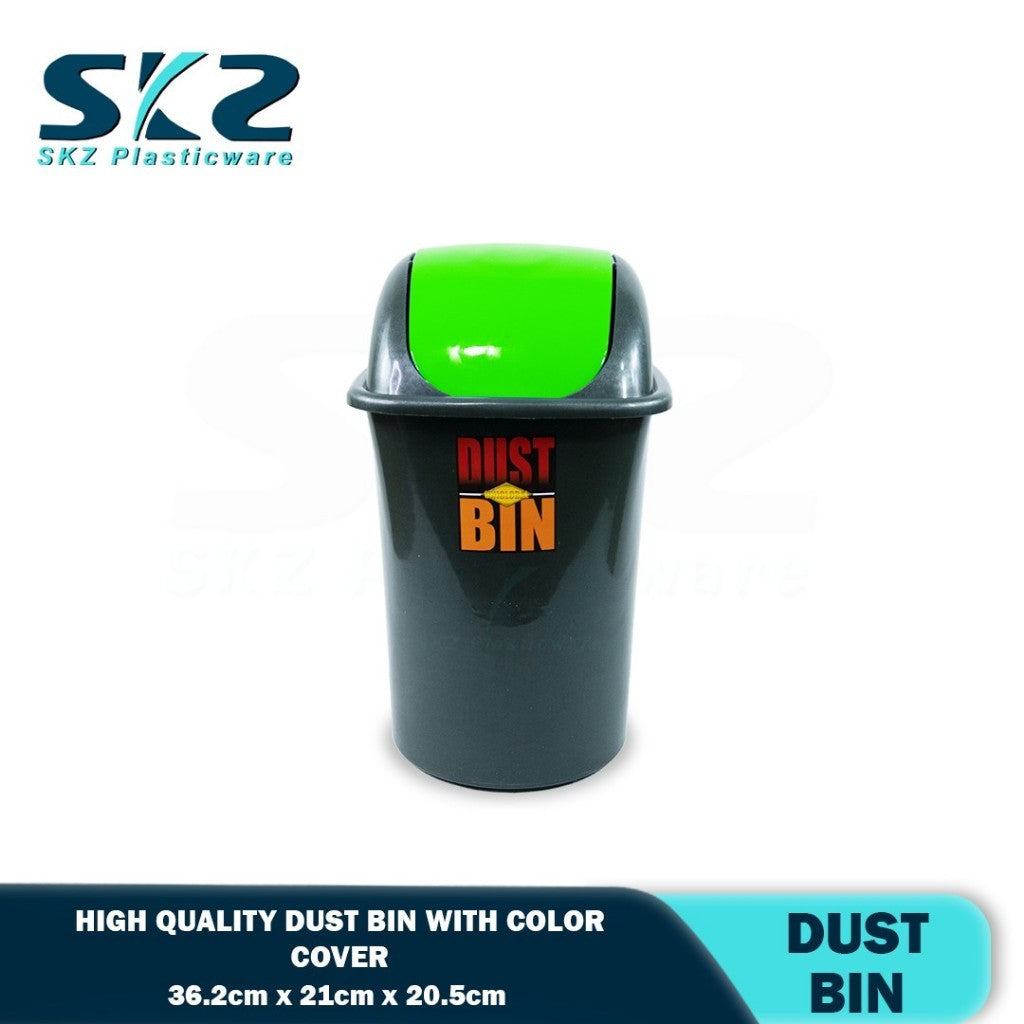 SKZ Trash Bin  Garbage Bin Swing Type Cover Black #512