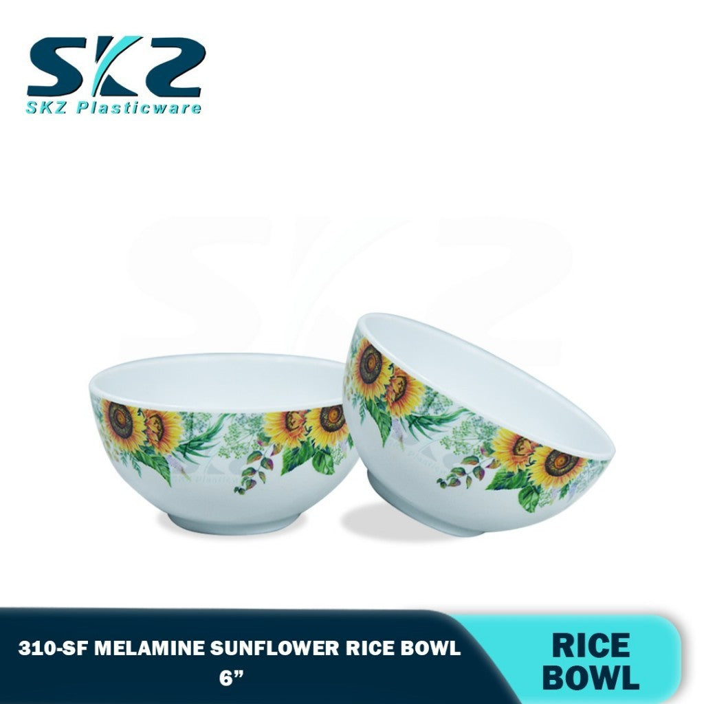 SUN FLOWER Melamine Ware Rice Bowls