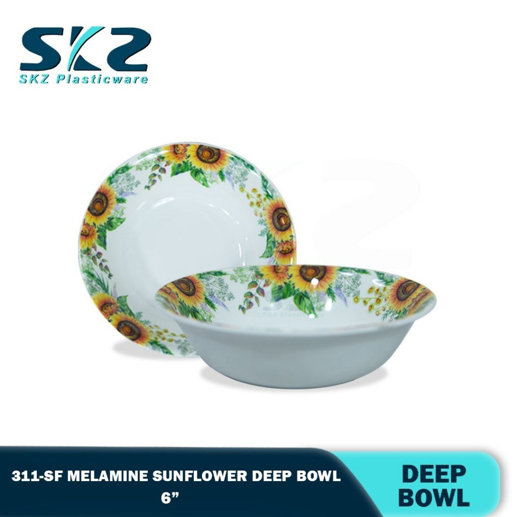 SUN FLOWER Melamine Ware Rice Bowls