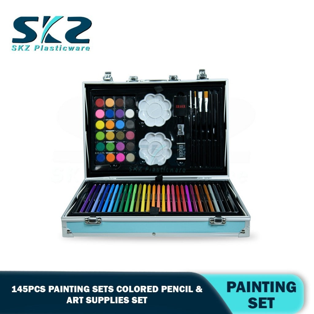 SKZ 145Pcs Painting Sets Colour Pencil Set Art Supplies Set with Painting Drawing for kids Painting
