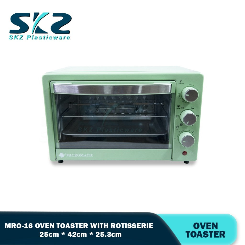 MICROMATIC MRO-16. 16L oven Toaster with Rotisserie