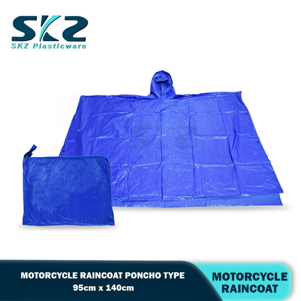 SKZ A1-885 OXFORD MOTOR RAINCOAT (RED/BLUE/GREEN/BLACK)
