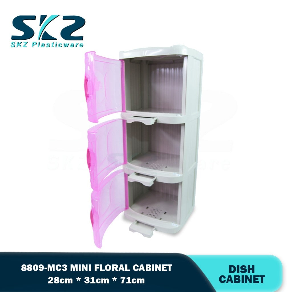 8809-MC3 Mini Floral Cabinet