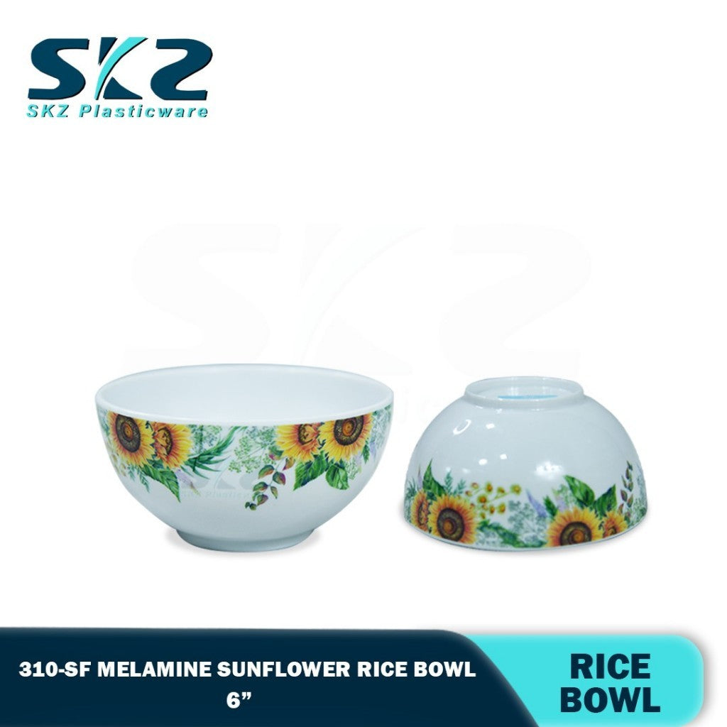 SUN FLOWER Melamine Ware Rice Bowls