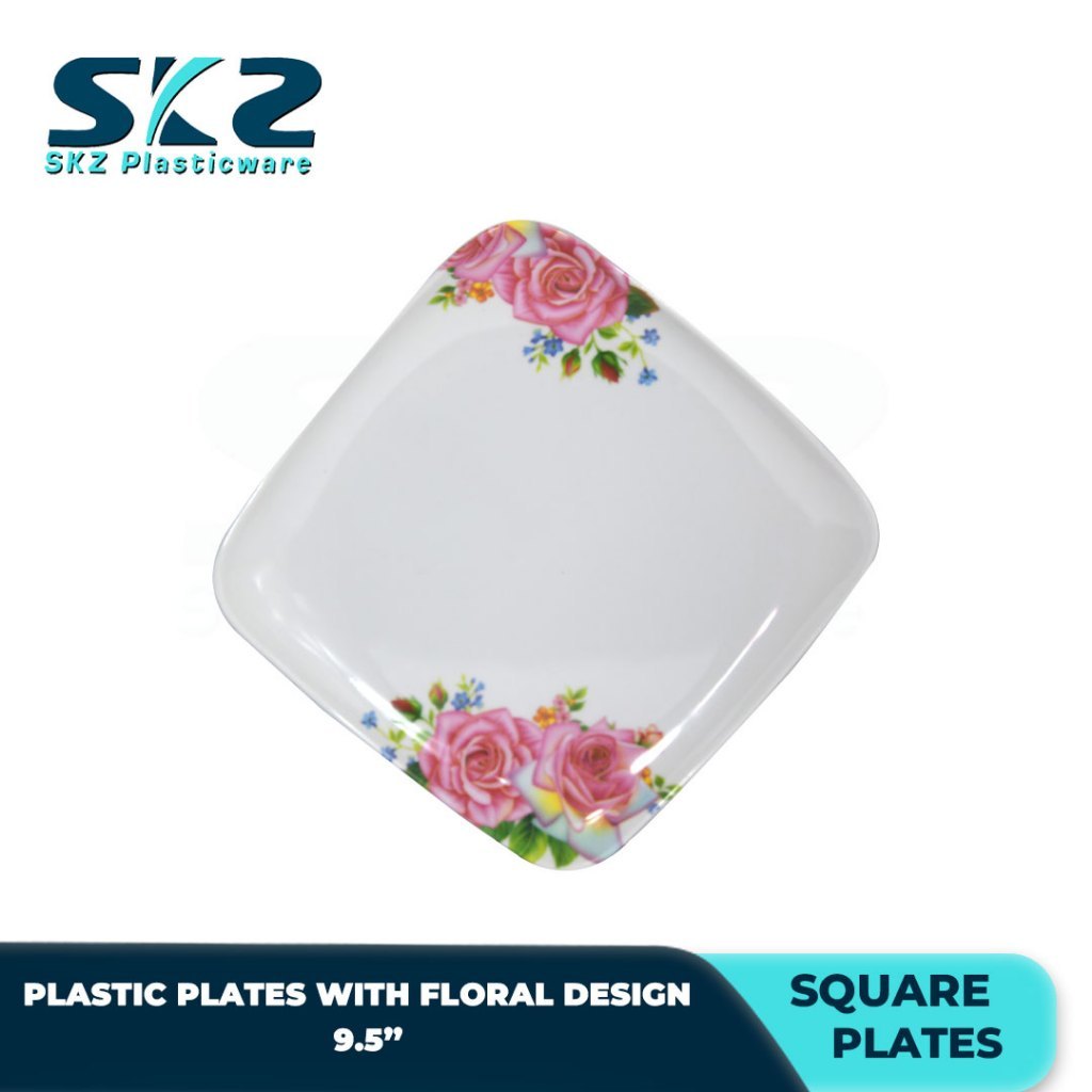B-SERIES DESIGN SQUARE PLATE 6-12 SETS 9.5''