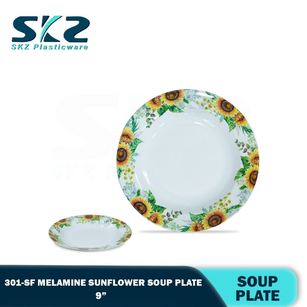 SUN FLOWER  PLATE MELAMINEWARES
