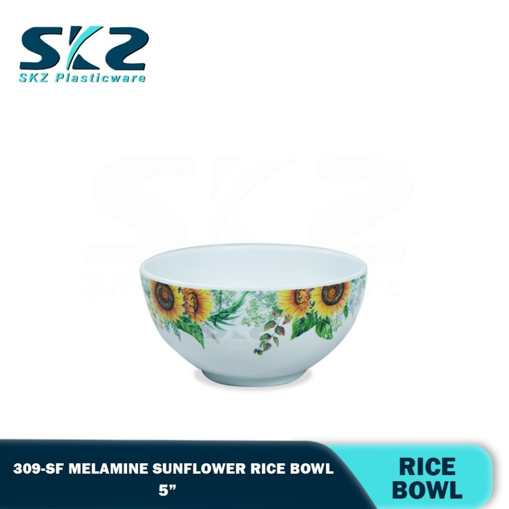 SUN FLOWER Melamine Ware Rice Bowls