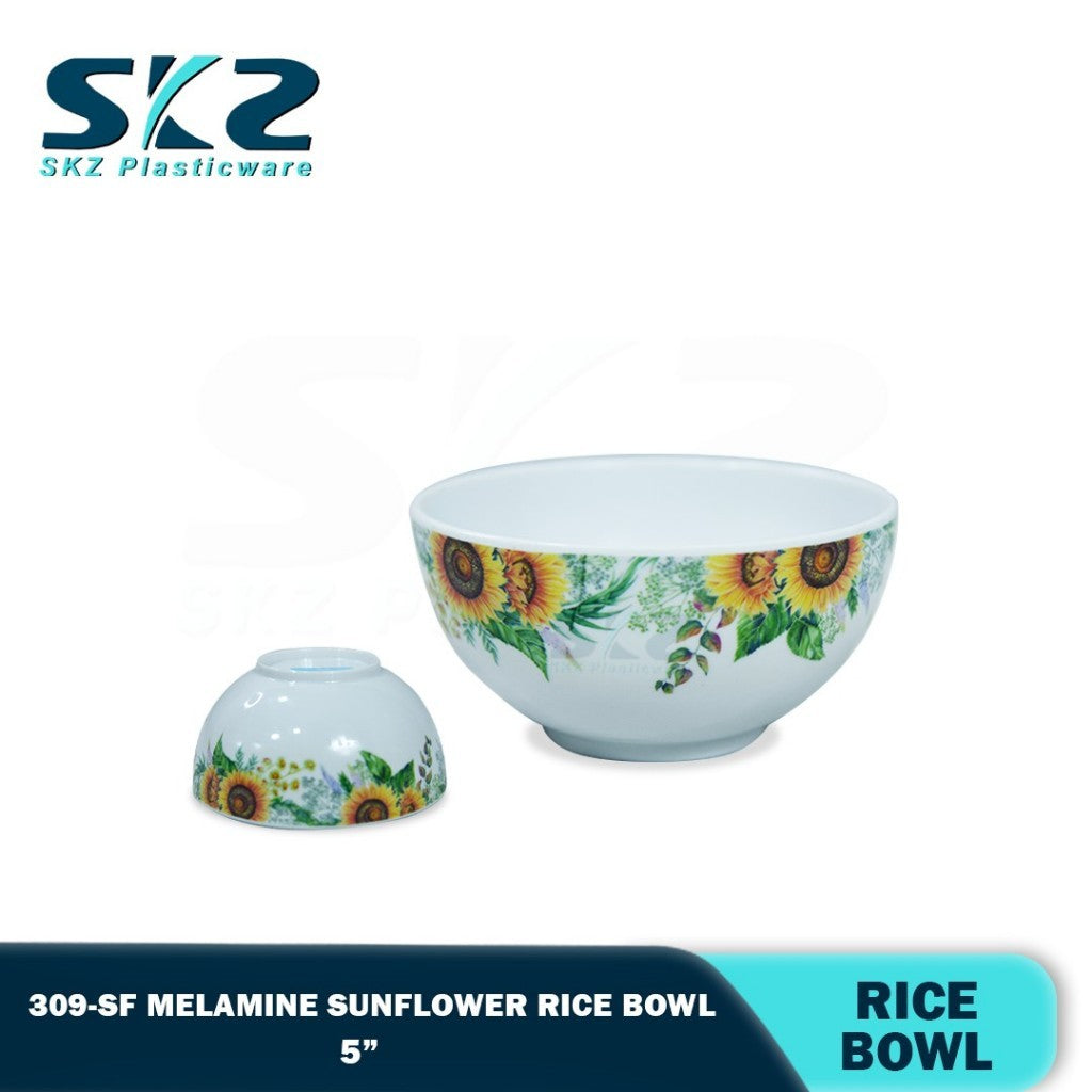 SUN FLOWER Melamine Ware Rice Bowls