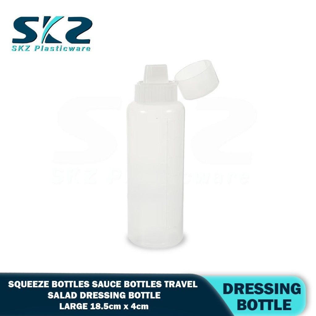SKZ ketchup dispenser / syrup bottle / sauce & condiments container - transparent / clear