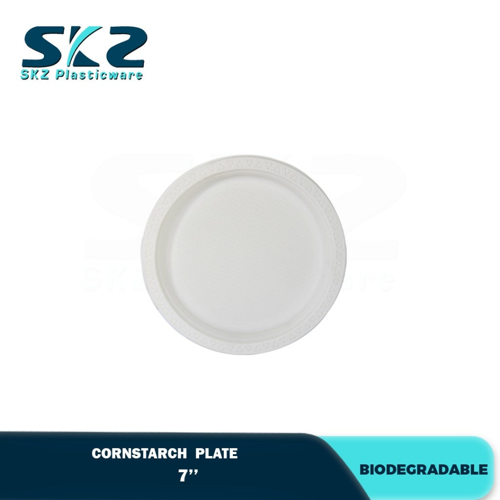 Skz Biodegradable Corn Starch Plate 9 & 7 inches