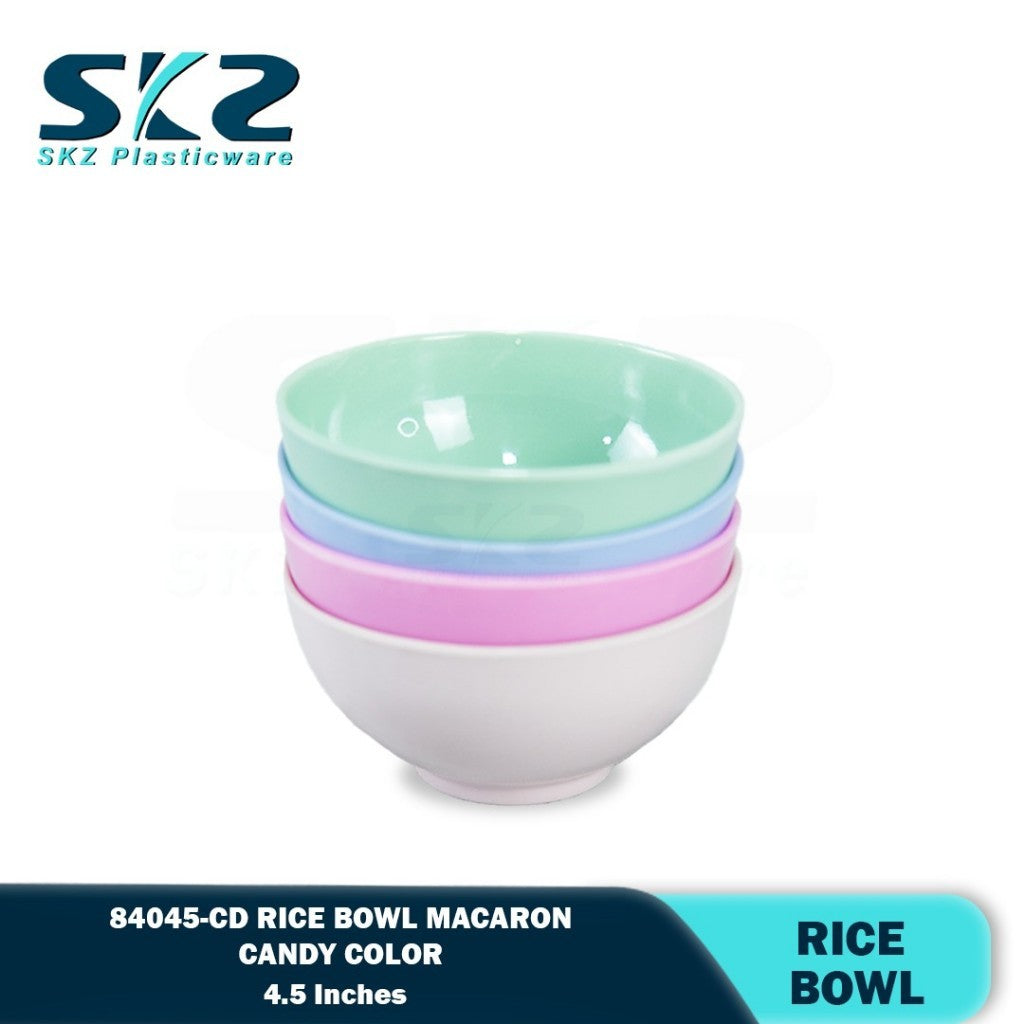 SKZ 84045-CD Small Reusable Plain Plastic Bowl Dinnerware 4.5"inches RICE BOWL