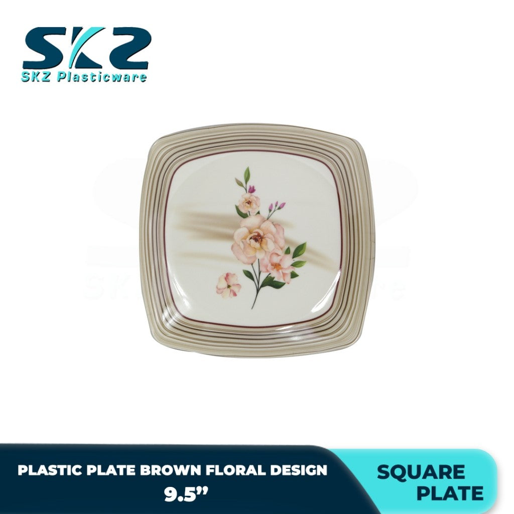 B-SERIES DESIGN SQUARE PLATE 6-12 SETS 9.5''