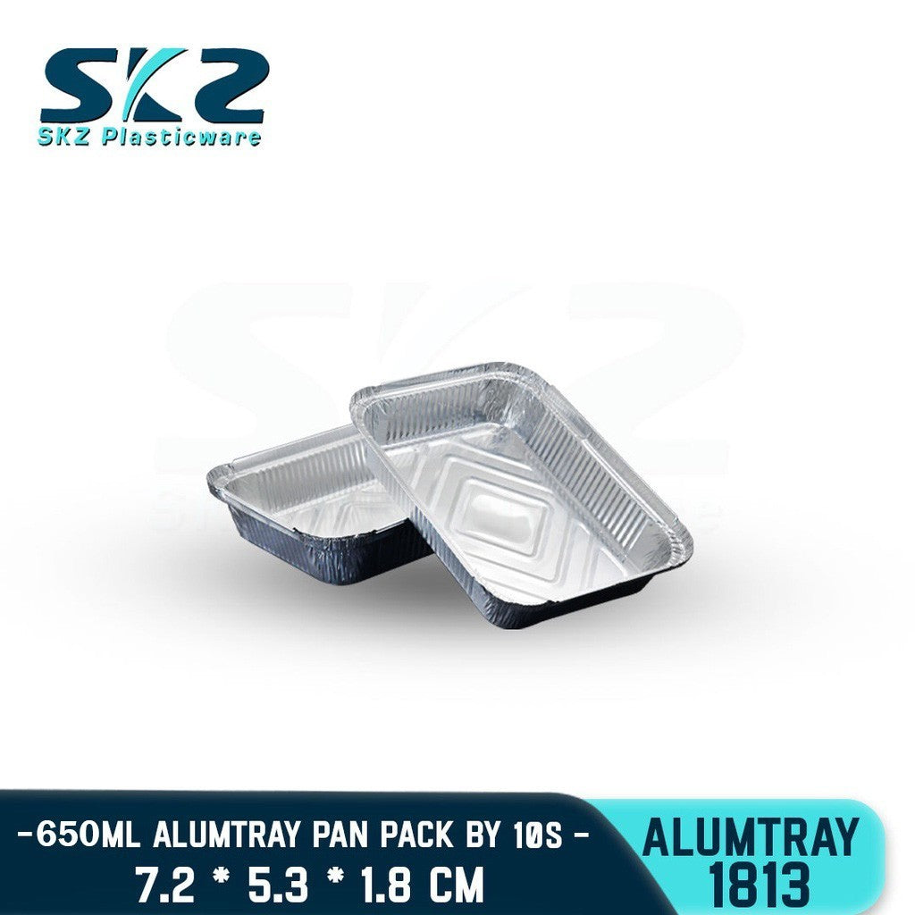 SKZ Aluminum Rectangular Tray For Baking 650ml 1000Pcs 1813