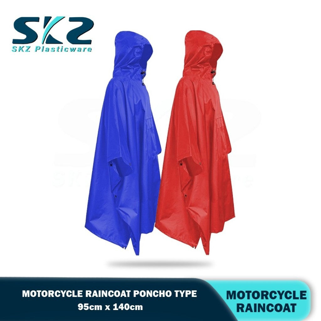 SKZ A1-885 OXFORD MOTOR RAINCOAT (RED/BLUE/GREEN/BLACK)