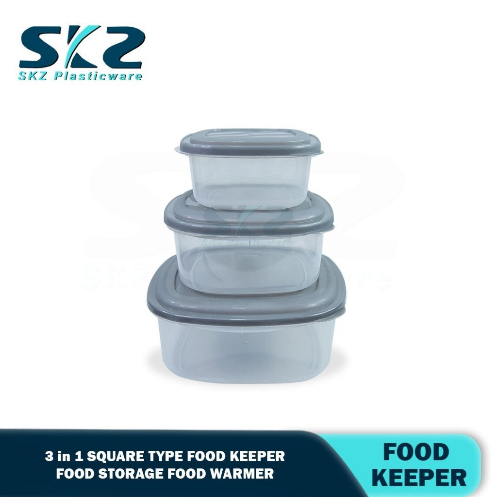 skz 3 in one High Quality Plastic Food Container Lunch Box 3pcs Set