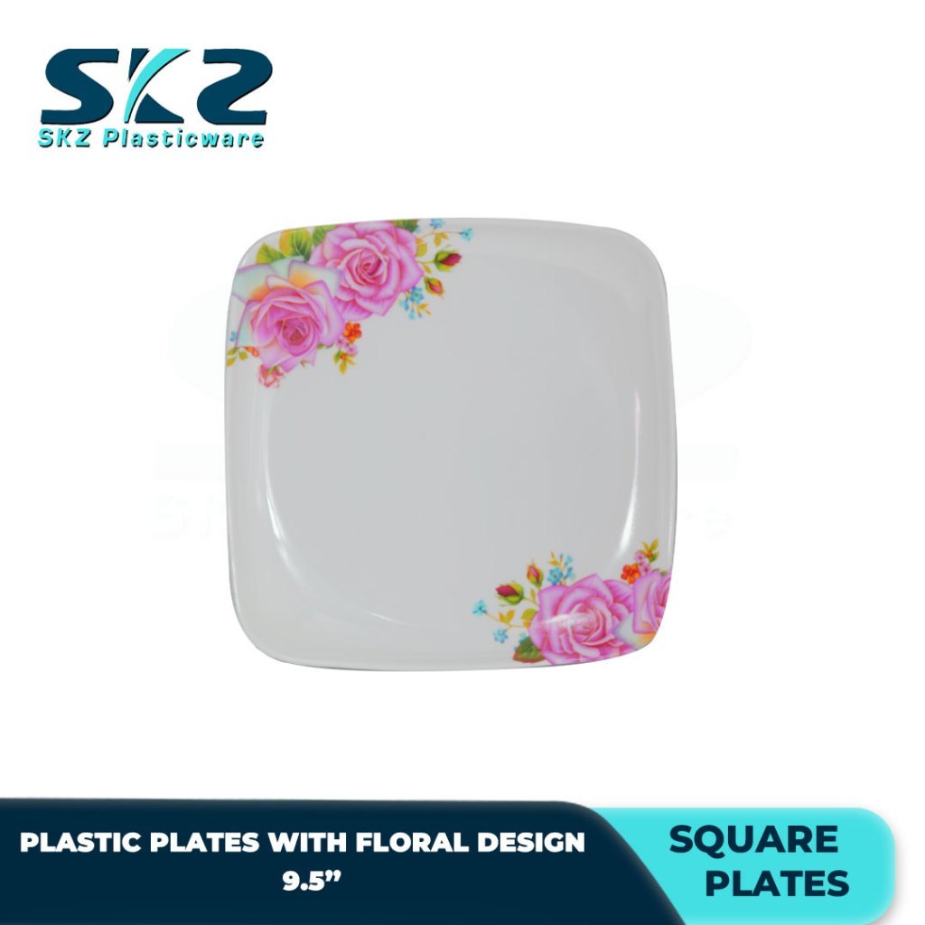 B-SERIES DESIGN SQUARE PLATE 6-12 SETS 9.5''