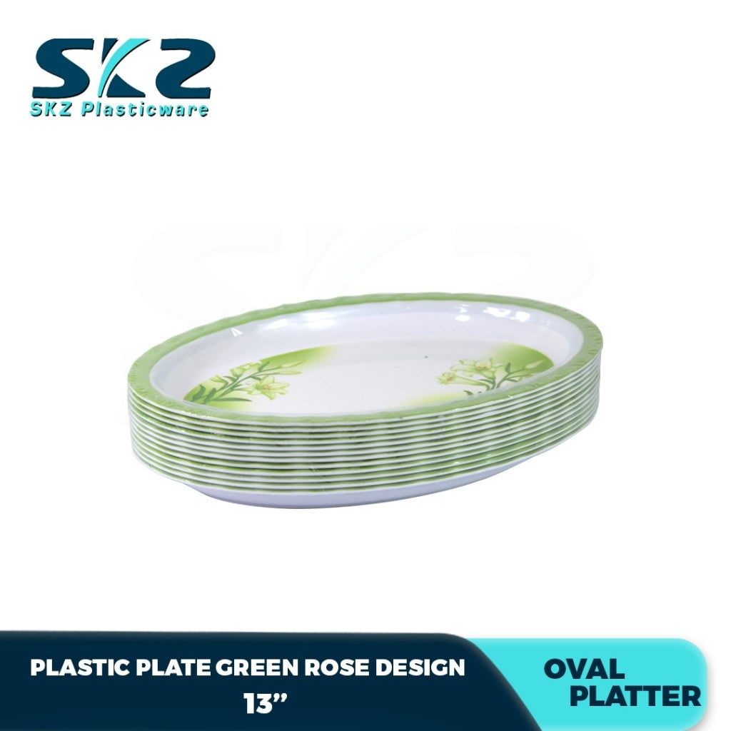 Melamine Oval Platter, Serving Platter, With Blue Moroccan Pattern 11-13inches available sizes