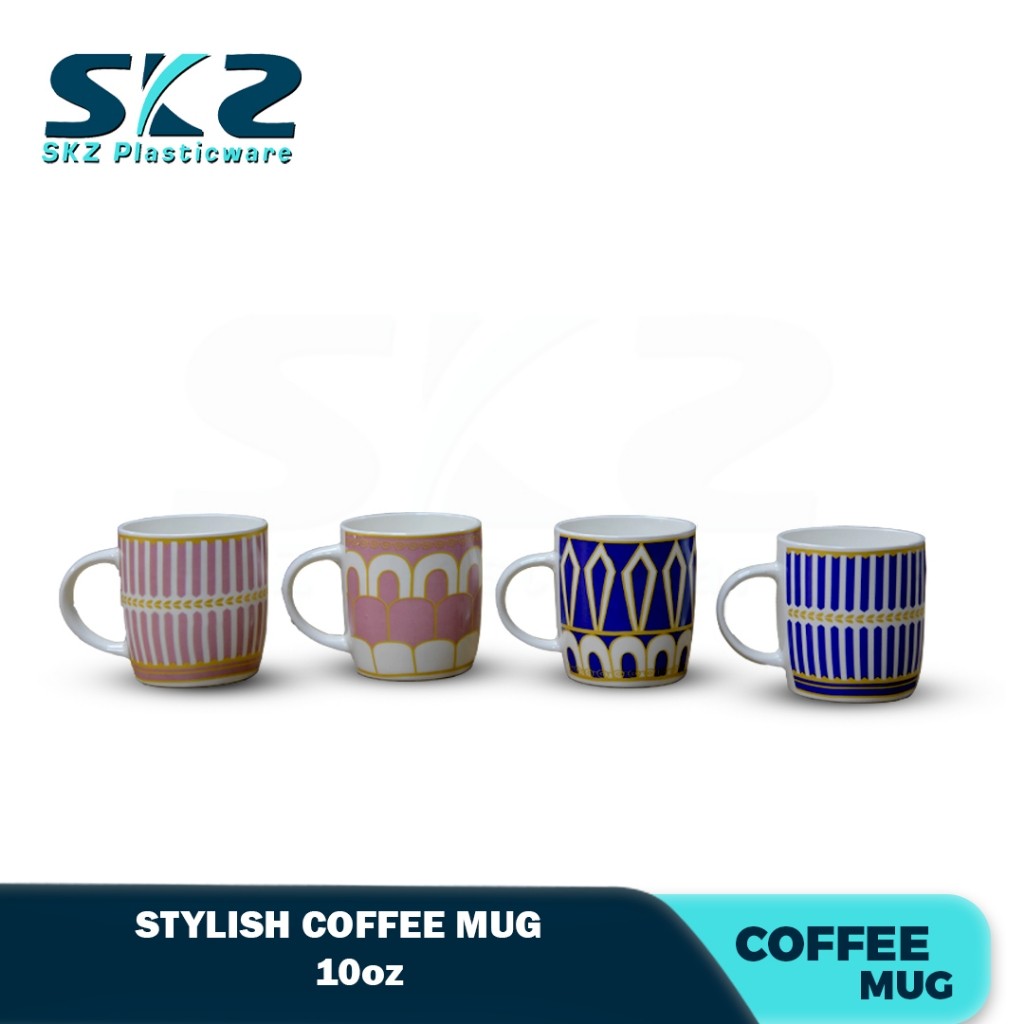 Skz Stylish Porcelain Coffee mugs with handle  10oz Random Design