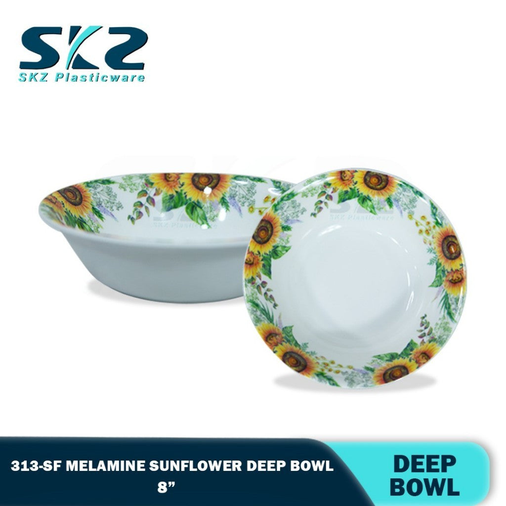 SUN FLOWER Melamine Ware Rice Bowls