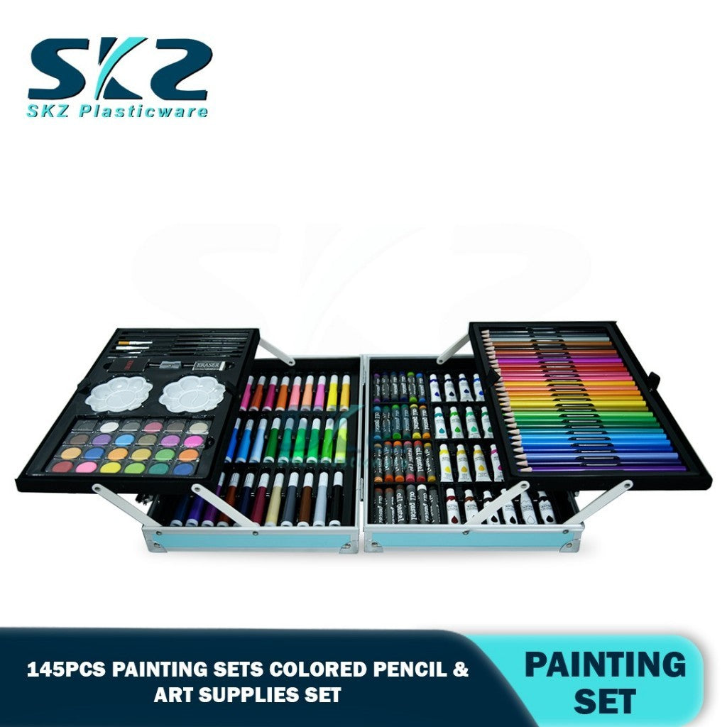 SKZ 145Pcs Painting Sets Colour Pencil Set Art Supplies Set with Painting Drawing for kids Painting