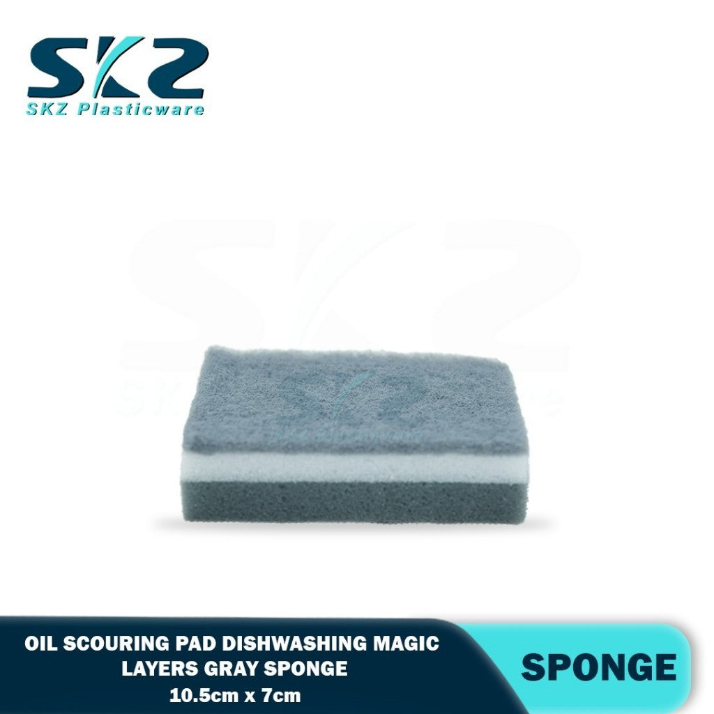 SKZ 1PC Oil Scouring Pad Dishwashing Tools Sponge Set Magic Sponge Household Three Layer Sponge