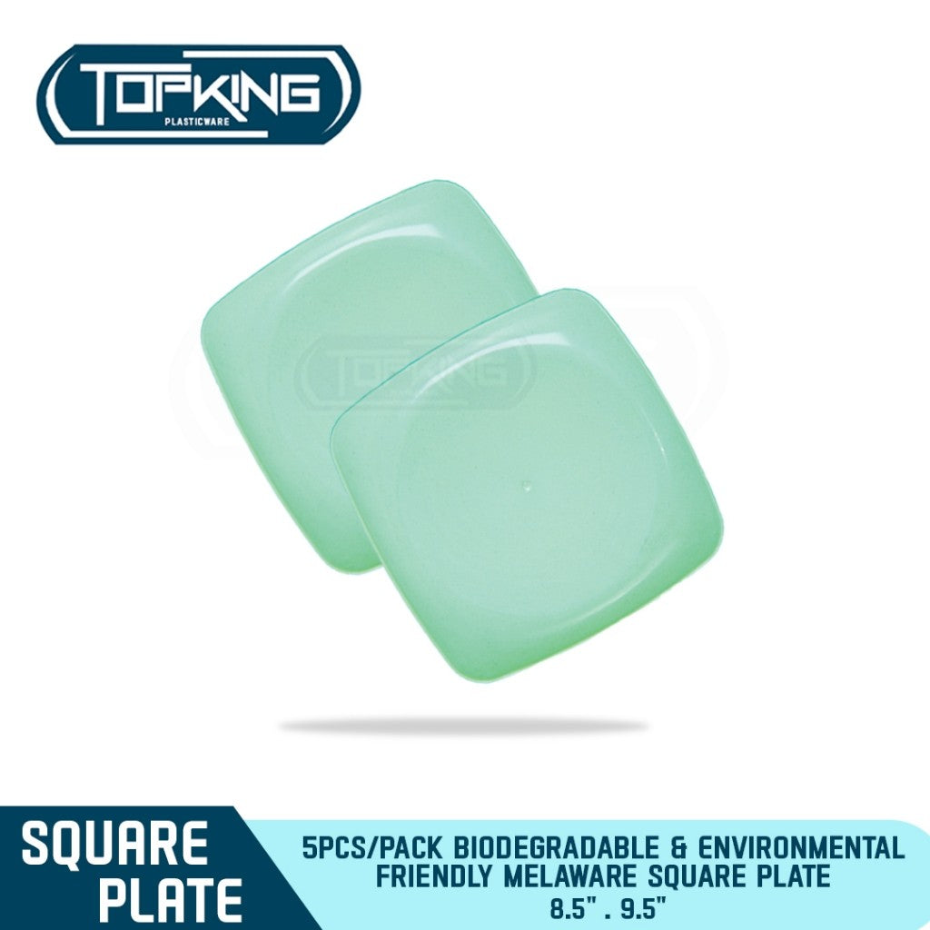 SKZ Melaware Square Plate Biodegradable & Environmental Friendly (5pcs/pack)