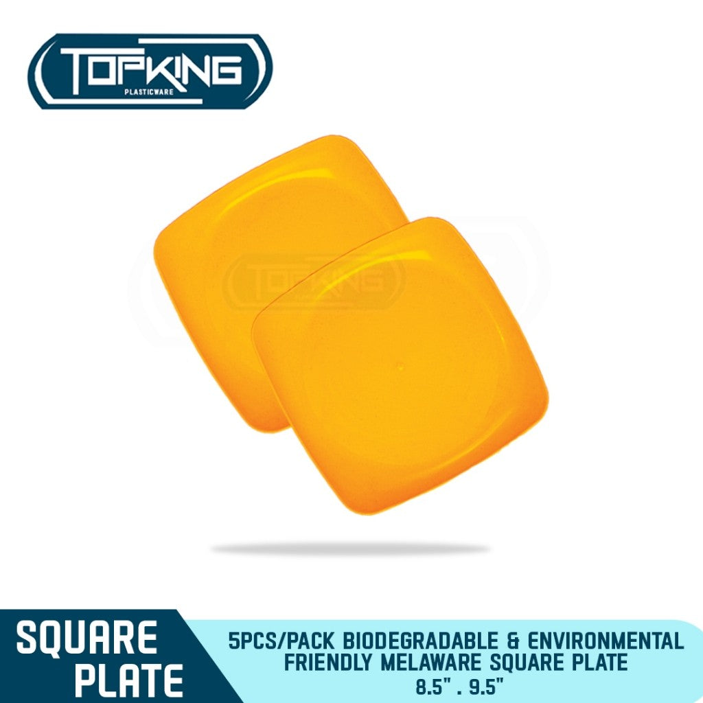 SKZ Melaware Square Plate Biodegradable & Environmental Friendly (5pcs/pack)