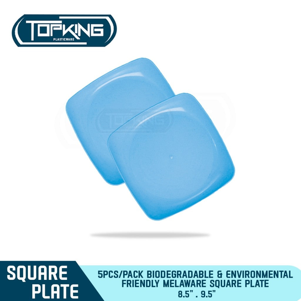 SKZ Melaware Square Plate Biodegradable & Environmental Friendly (5pcs/pack)