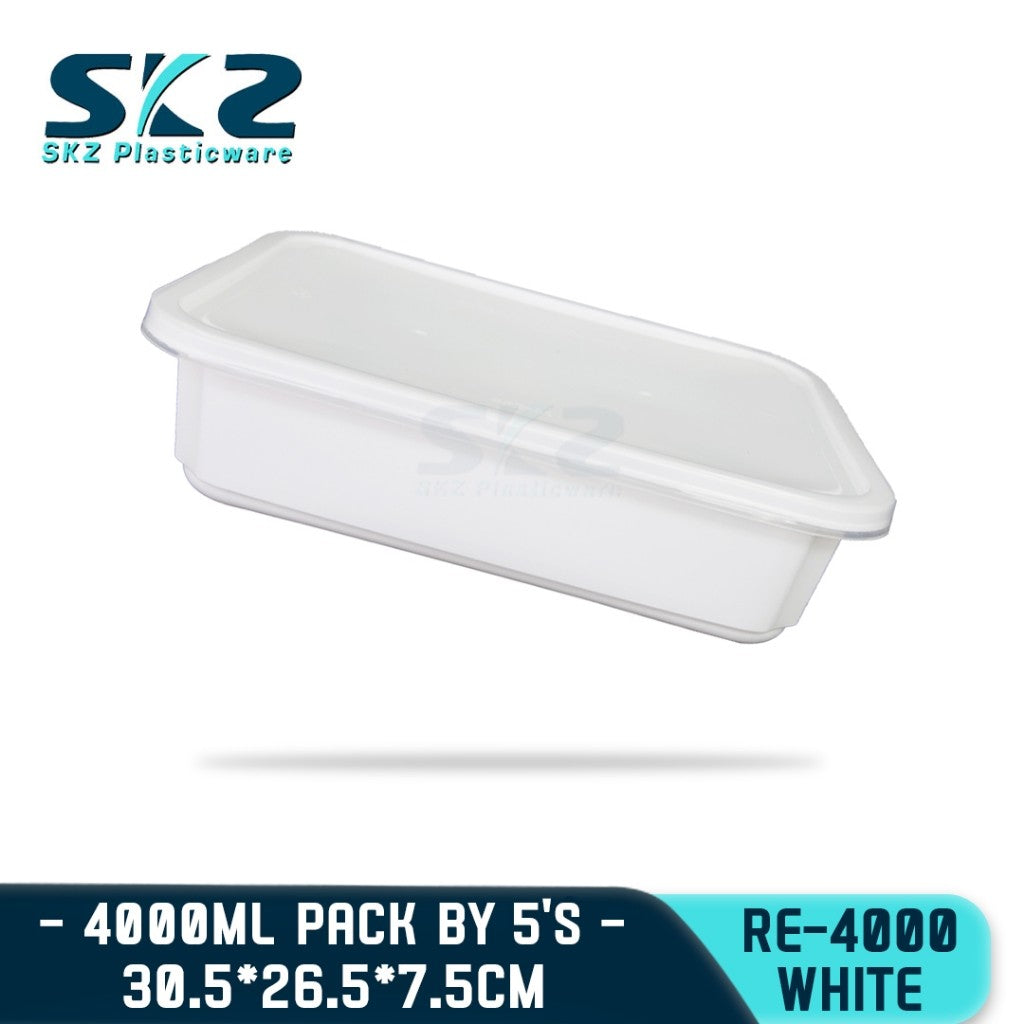 SKZ WHITE and BLACK RE4000 ENVIRONMENTAL FRIENDLY FOOD STORAGE MICROWAVABLE