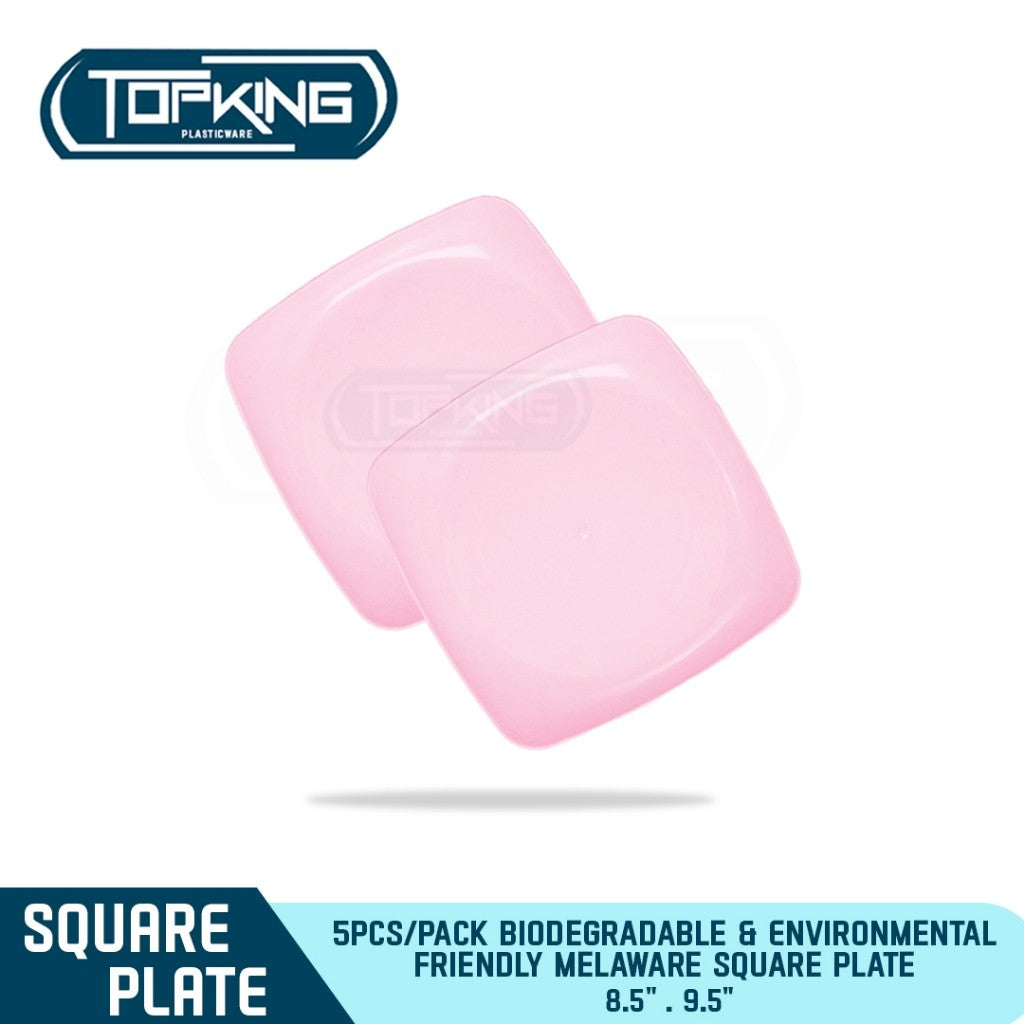 SKZ Melaware Square Plate Biodegradable & Environmental Friendly (5pcs/pack)