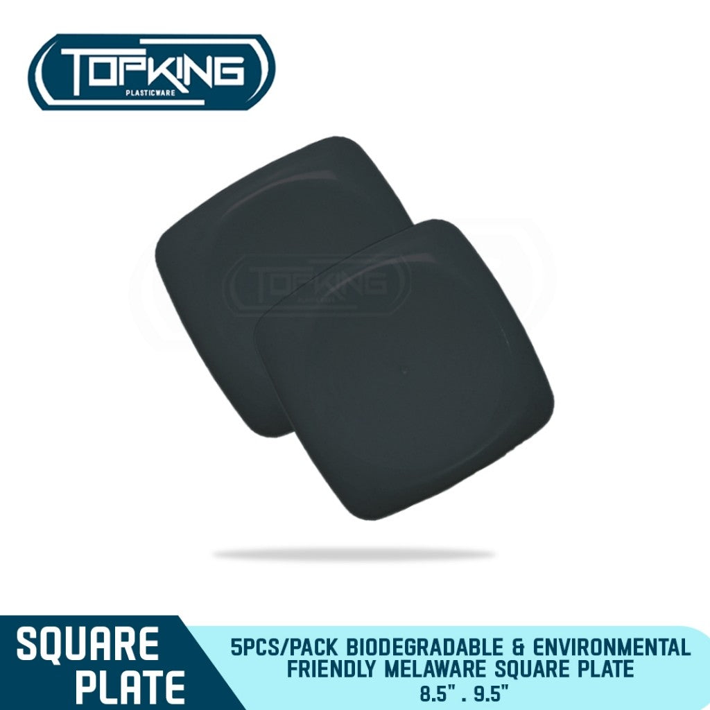 SKZ Melaware Square Plate Biodegradable & Environmental Friendly (5pcs/pack)