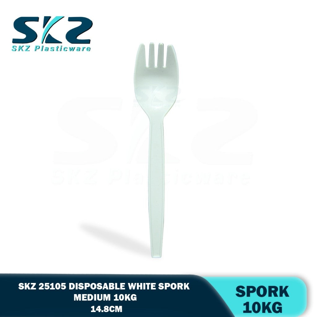 SKZ Disposable Spork White medium 10kg box